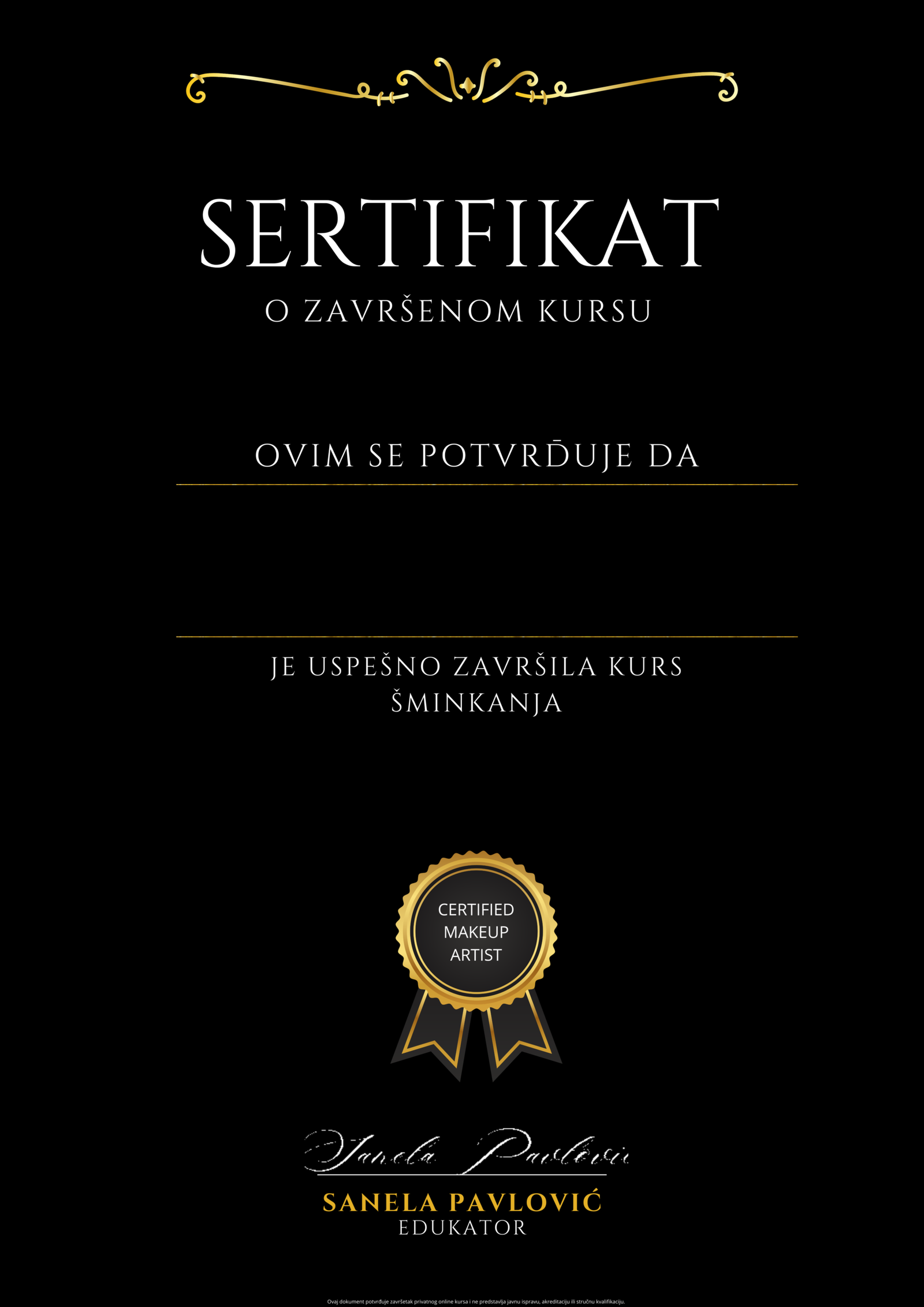 Online Program Šminkanja Prijava